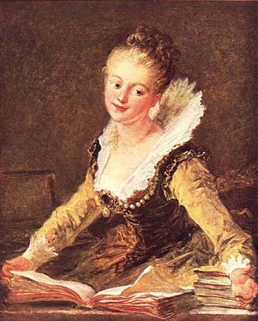 Portrait of Madame Brillon who knew Benjamin Franklin in France