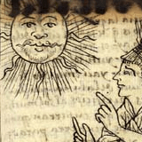 Depiction of an Inca man praying to Inti the sun god. The sun was an important Inca symbol.