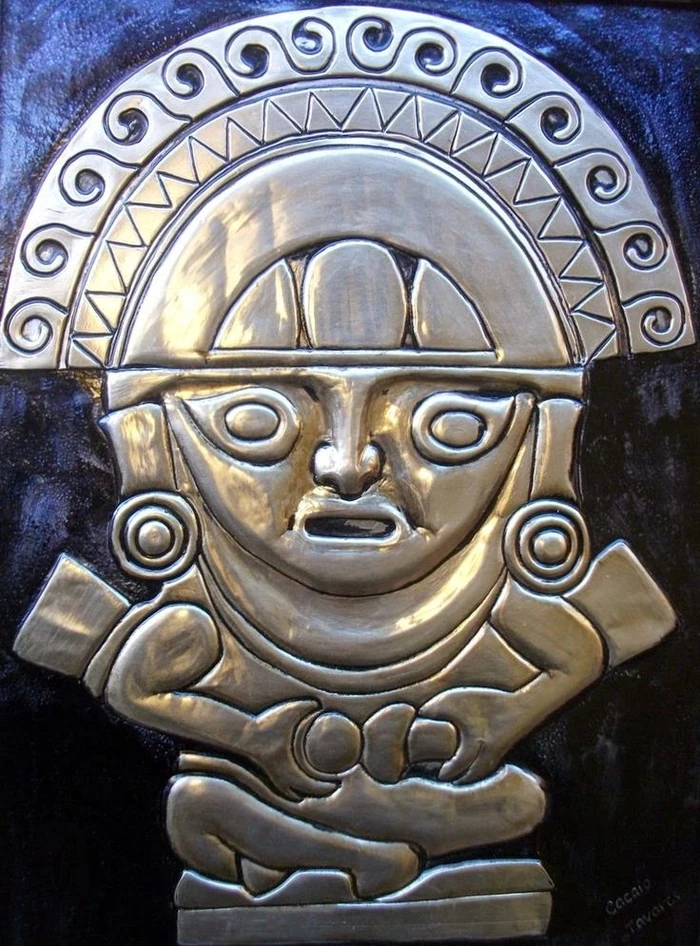 Gold statue of Mama Killa, the Inca Goddess of the Moon. Mama Killa was also an important Inca symbol.