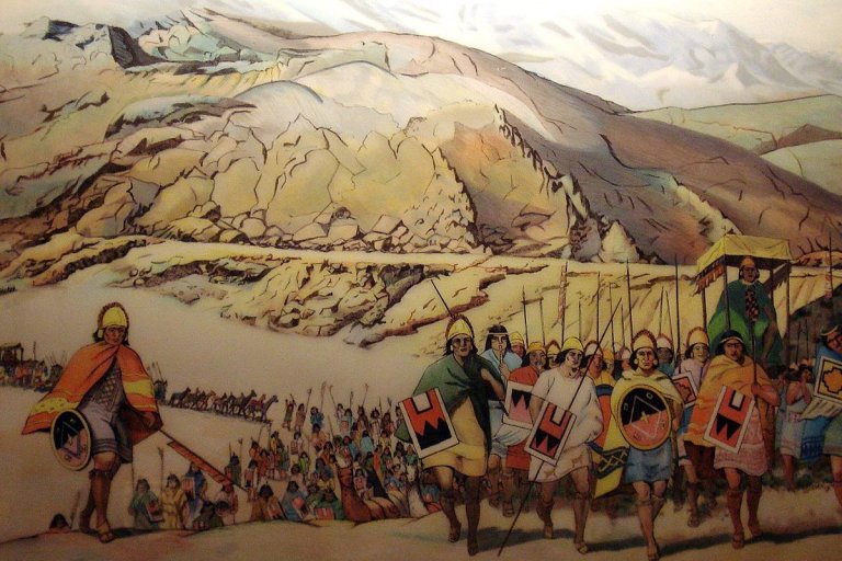 Army of Tawantinsuyu, the Inca Empire, on the march