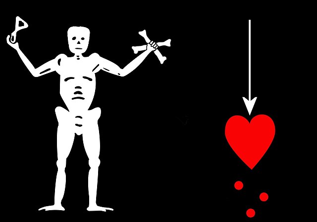 Jolly roger of Bartholomew Roberts