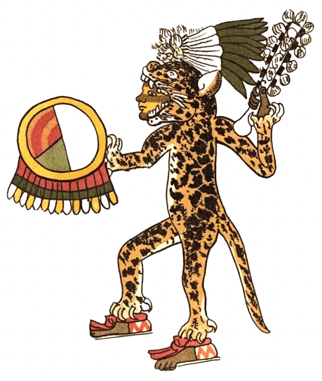 Image of an Aztec jaguar warrior