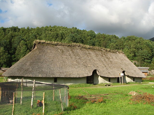 Viking longhouse museum in Landa, Norway.