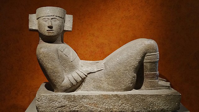 Chaacmool housed in National Museum of Anthropology, Mexico City
