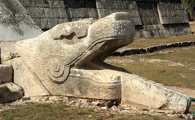 Kukulkan, aka the Feathered Serpant, an important god in Mayan religion