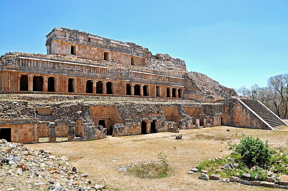 Ruins of the Great Palace of Sayil in Yucatán, Mexico