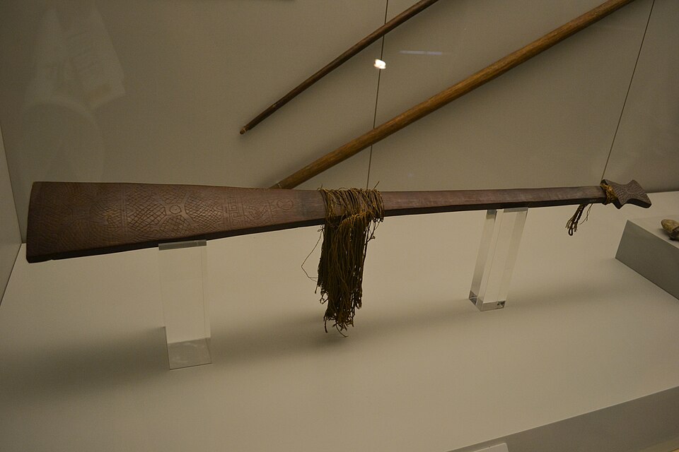 The macana, an Inca weapon that resembled a sword